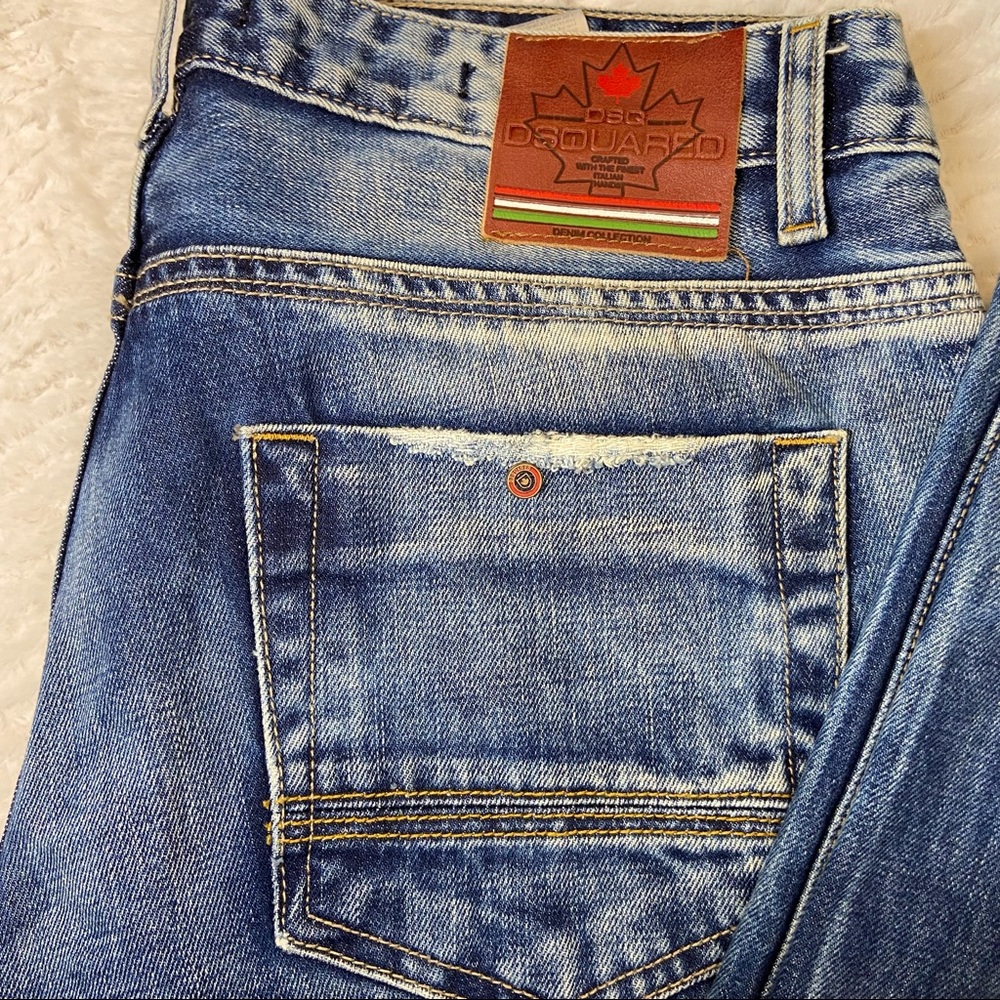 Dsquared2 men’s Jeans button fly Italian 36x34